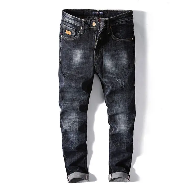 High - end OEM design modern design straight men pants jeans