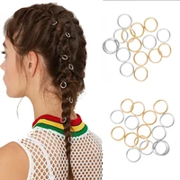 

Amazon Dreadlock Jewelry 20pcs/Set Color Gold and Silver Hair Hoops Loop Clip Micro Hair Ring Beads for Braids