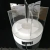 customized acrylic sign holder / a4 acrylic sign holder with automatic rotating base / display stand