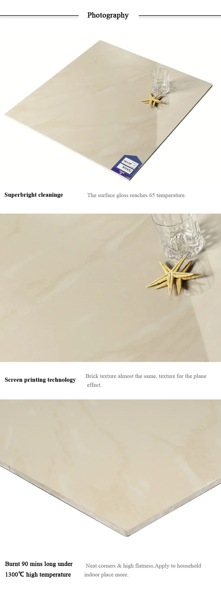 New Polished Porcelain Soluble Salt Floor Tiles Slippery 60x60 Buy