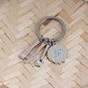Creative kitchen gadgets key chain of mother's day gift I Love You lettering key chain keyring