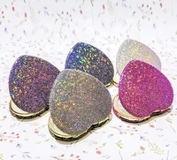 

Wholesale Cute Heart Shape Personalized PU Leather Cosmetic Compact Mirror
