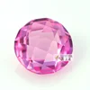 Lab Created 2mm 5mm 10mm Pink Sapphire Gemstone 5 line Checher Faceted Ruby