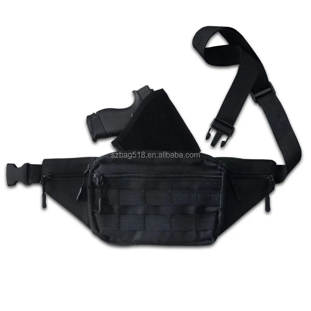 

Manufacturer OEM custom logo tactical outdoor knife concealed carrier fanny pack waist bag