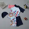 2019 factory direct corsair printed baby boy swimwear nice quality three piece short swimwear & beachwear boy
