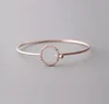 YCB6608 Pave CZ Circle Cuff Rose Gold