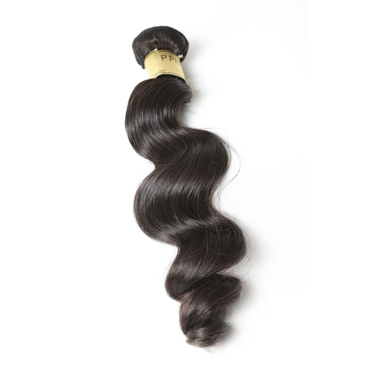 

XBL free sample long loose bodywave human hair bundles natural brazilian hair double drawn bundles hair, Natural hair color