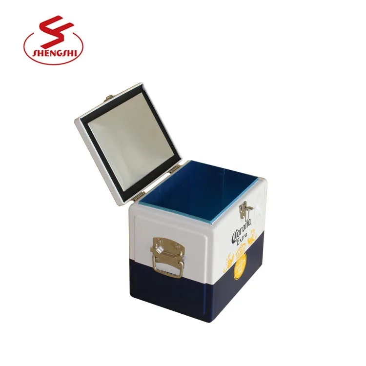 
metal corona cooler box insulated corona cooler small cooler box 