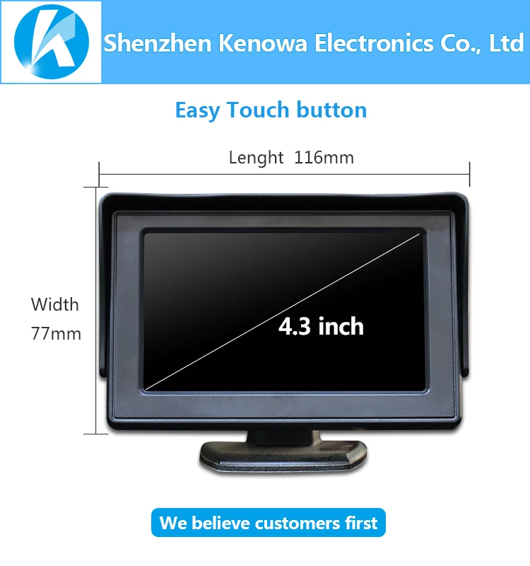 
4.3 Inch HD All In one Car Lcd Dvd Monitor 
