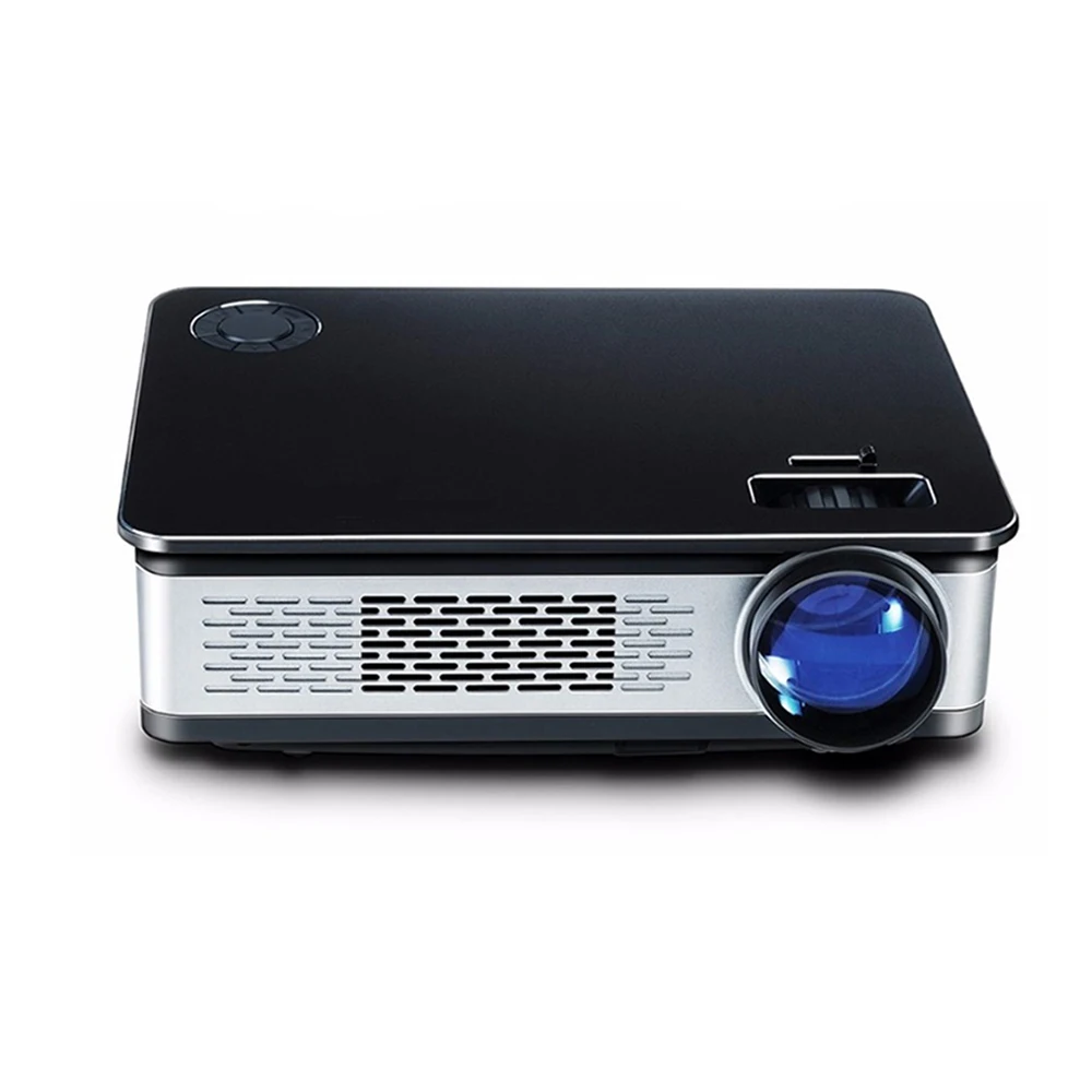 

mini led projector Portable Home Cinema Theater LCD smart HD projector 720p lcd wide lens, Black