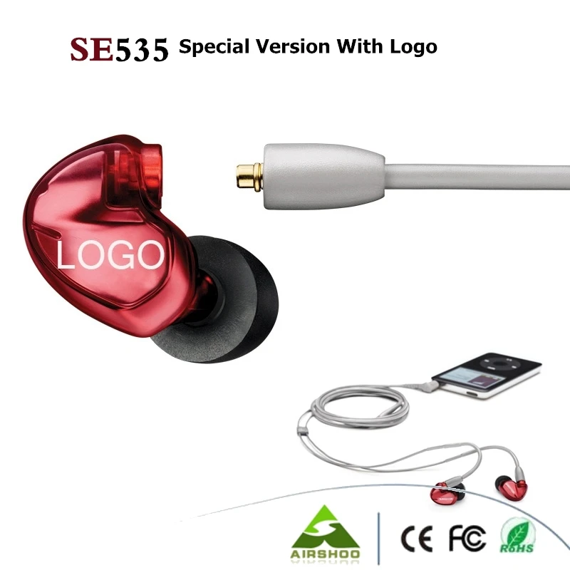 

High Sound Isolating Earphone Wired SE535 In Ear Noise Cancelling HiFi Music Sports Earbuds Universal auriculares Phone Headset