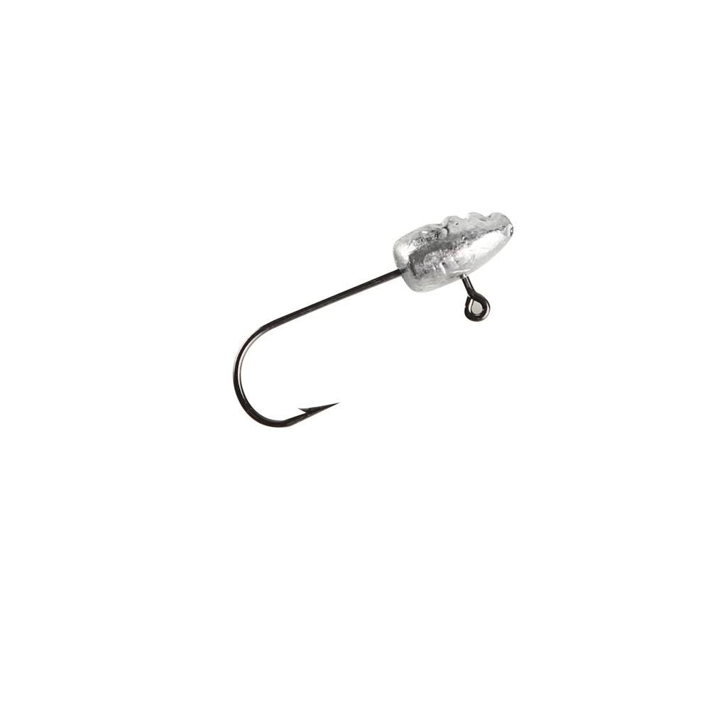 Johncoo Quality Carbon Steel Fishing Hook 3g Jig Head Hooks Barbed Soft