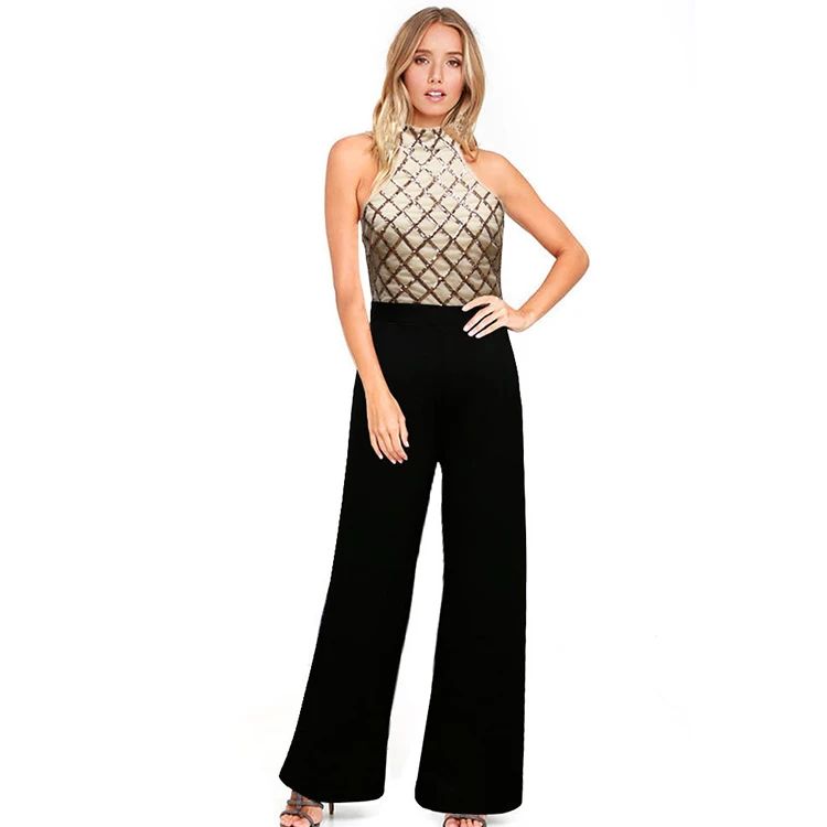 

Women Sleeveless Body Suits Baggy Jumpsuits, Apricot,wine red,blue