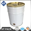 20 liter white solvent drum with side bung, tinplate bucket for polyester hardener/Accelerator thinner