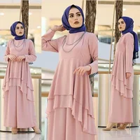 

Islamic Clothing muslim casual set Clothes Baju Abaya Arabic casual set