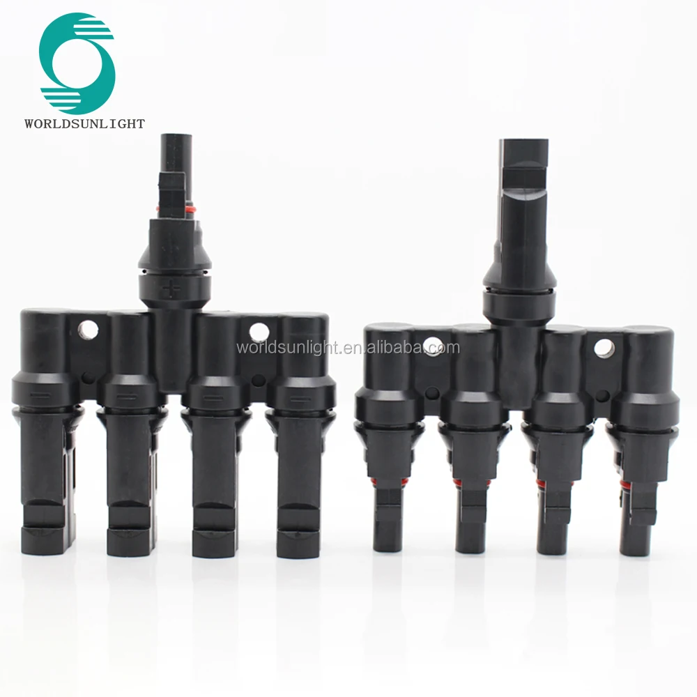 WSPVT4 CE TUV approved Waterproof IP67 T4 solar mc4 t-branch connector pv mc4 t branch connector