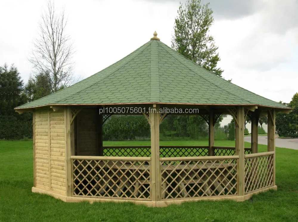 
Wooden Pavilion Gazebo Wagner. Timber Canopy 