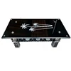 China Foshan factory glass coffee table with coconut trees picture