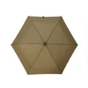 21 inch brown auto open and close 6 panel three fold umbrella with dot printing