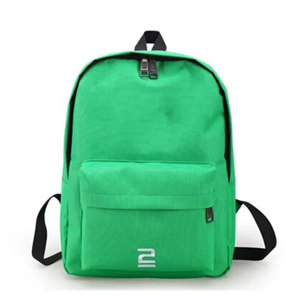 plain green backpack