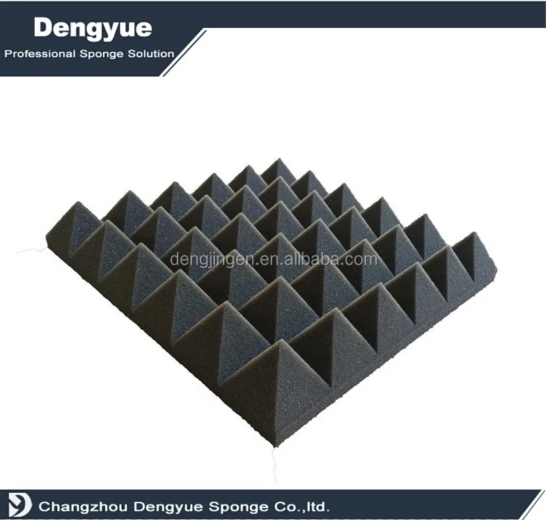 
Sound-absorbing environmentally polyurethane sponge studio sound treatment acoustic pyramid foam 