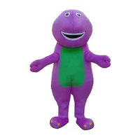 

Plush cheap adult barney mascot costume for advertising