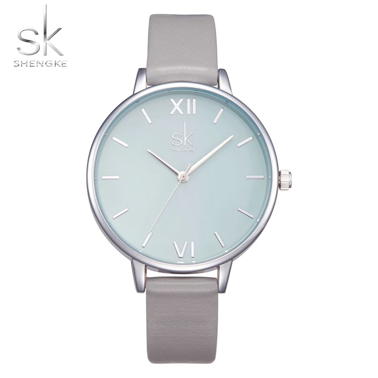 

SK K0056 Shengke Brand Watches Women Casual Leather Strap Wrist Watch Luxury Quartz Ladies Watches Reloj Mujer 2018