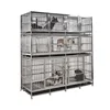 OEM&ODM 202 Stainless Steel Pet Cage For Pet Hospital Pet Store Partition Stackable Layer Dog Cat Display Cages House Wholesale