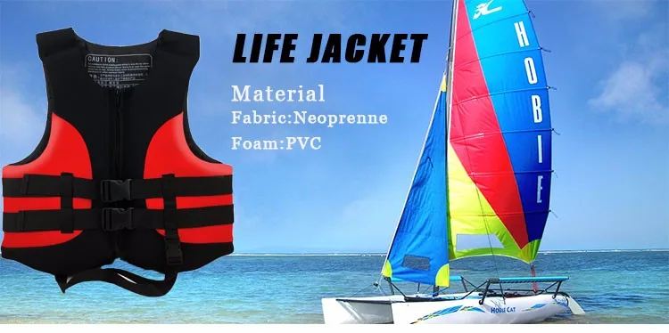 customized neoprene life vest with buckle