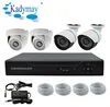 High Quality! 4chs 1.0 Megapixels NVR KITS, CCTV Security System Home IP Camera