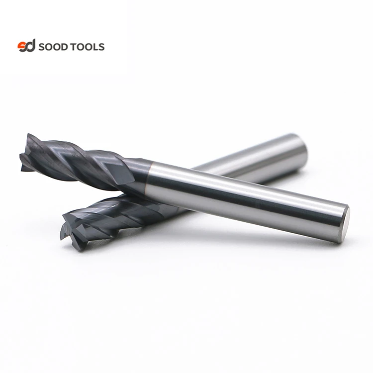 Tungsten Carbide End Mill 4 Flutes D1-d12 Cnc End Milling Cutter Tools ...