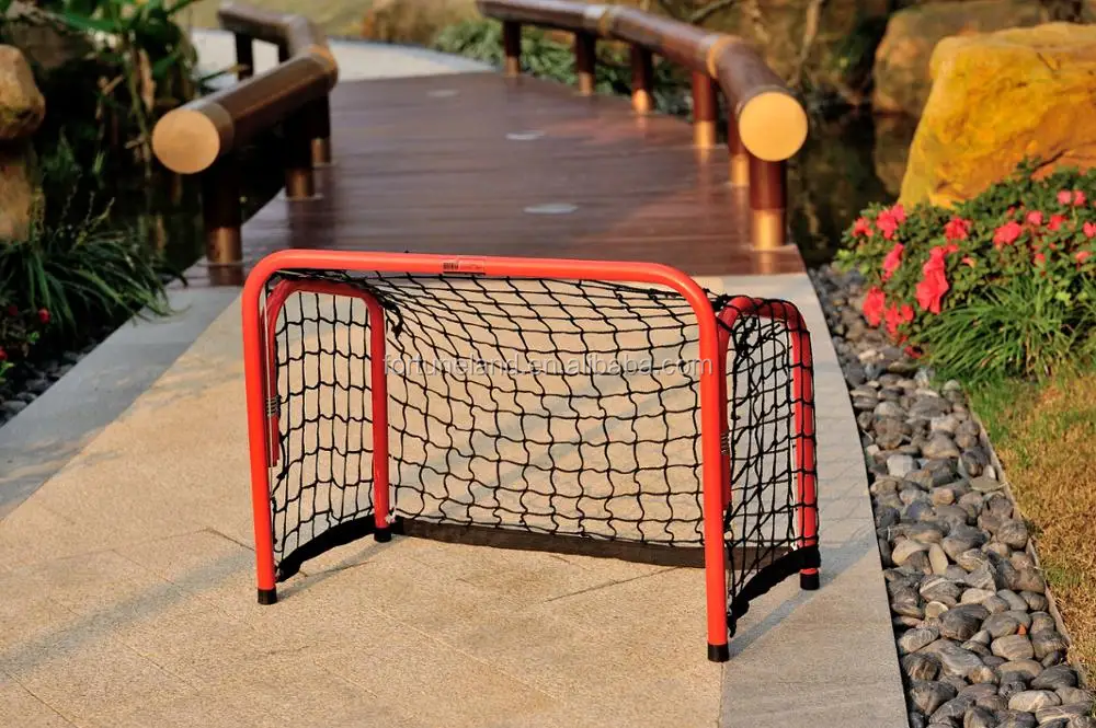 Kids Hockey Goal Net with Portable DIY Ice Hockey Target, Mini Size Suit for Children Game