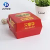 Manufacturer cheap wholesale fast food container hamburger paper box burger custom