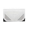 2018 wholesale White and tan crystal and stud small clutch bag CL10-101