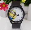 Most Popular PVC Strap Analogue Minions Watch for Kids