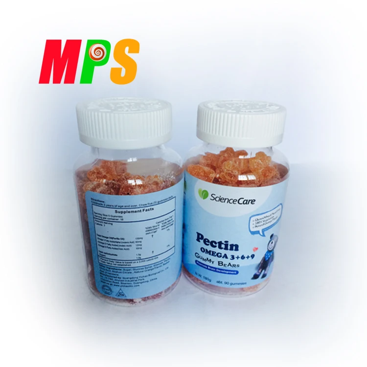 Pectina Omega 3 + 6 + 9 Vitamina Ositos De Goma El Desarrollo Cerebral
