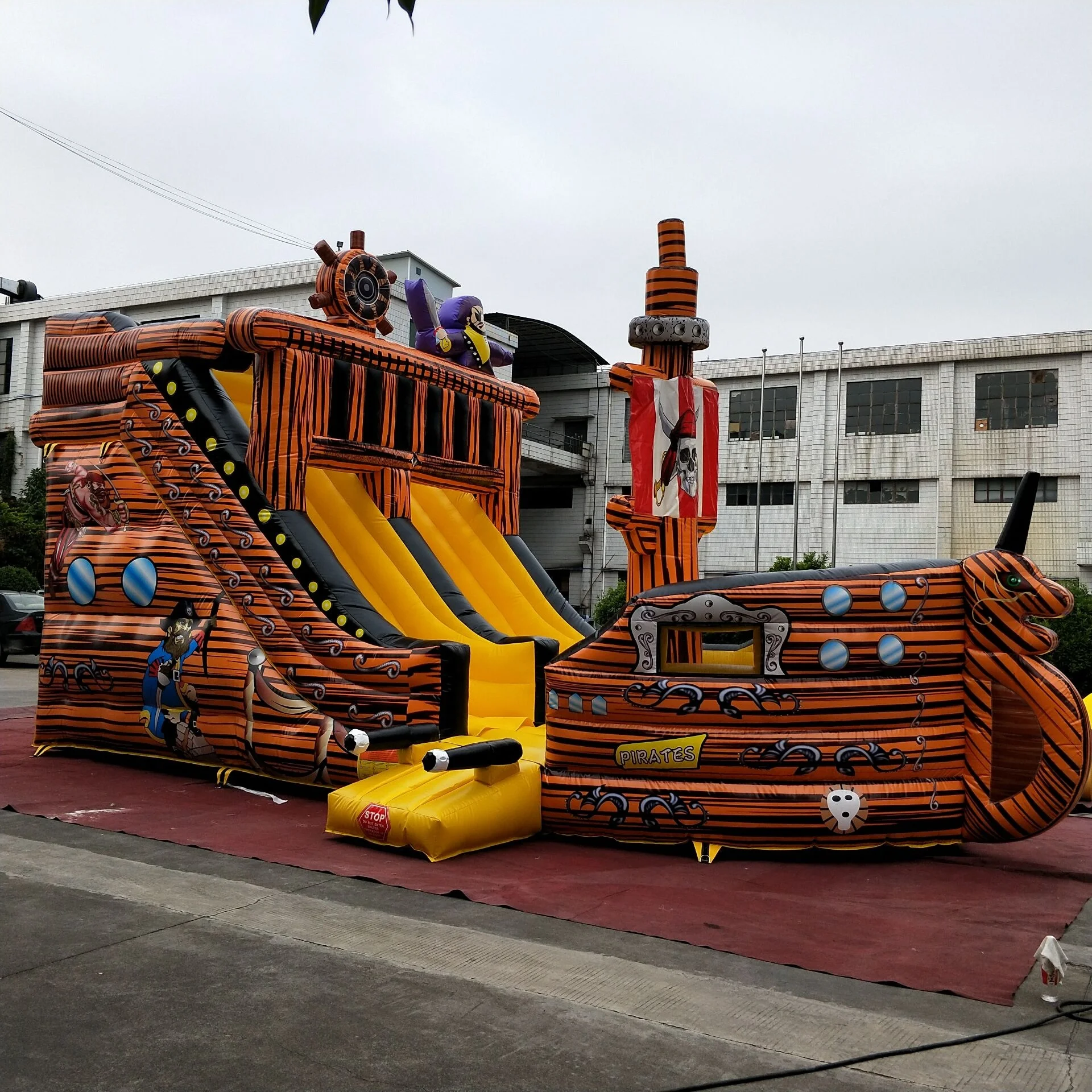 

Hot sale inflatable pirate ship castle slide, pirate ship bouncy castle for sale, Multi-color or customized color