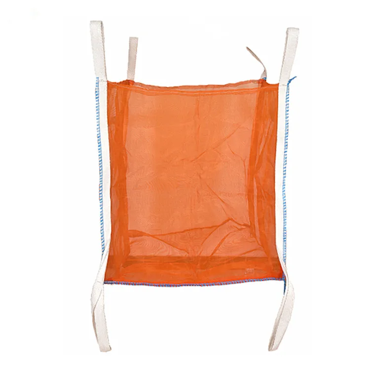 EGP 1000kg Breathable FIBC Mesh Bulk Bags Antistatic PE Plastic PP Packaging for Firewood Vegetables Agriculture for Shopping