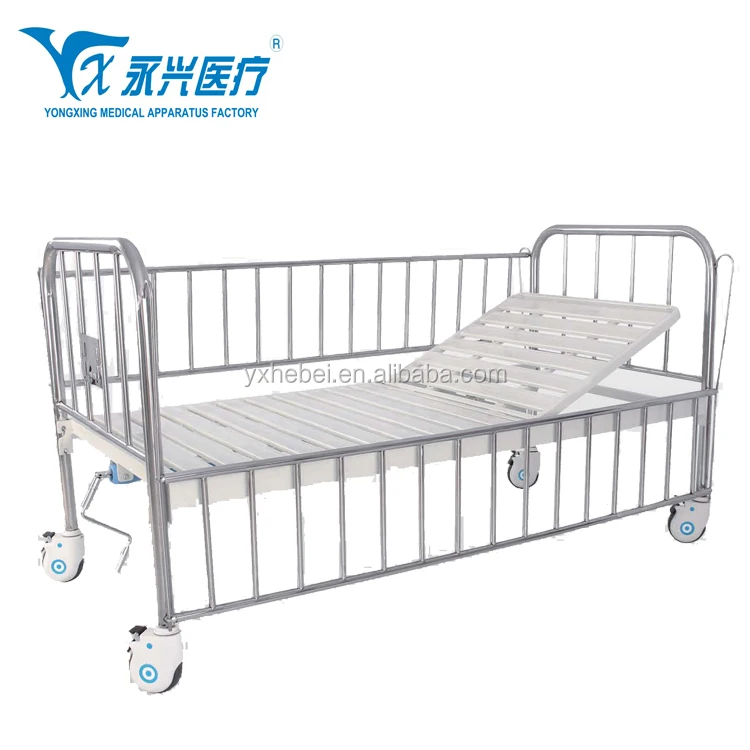 
A16 Powder Coating Hospital Furniture Two Function Manual bed 