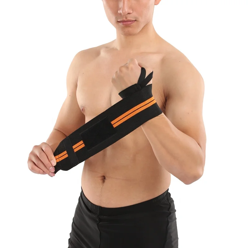 

Different Colors Sports Wrist Brace Wraps For Weightlifting, Blue, grey, white, orange, yellow, red