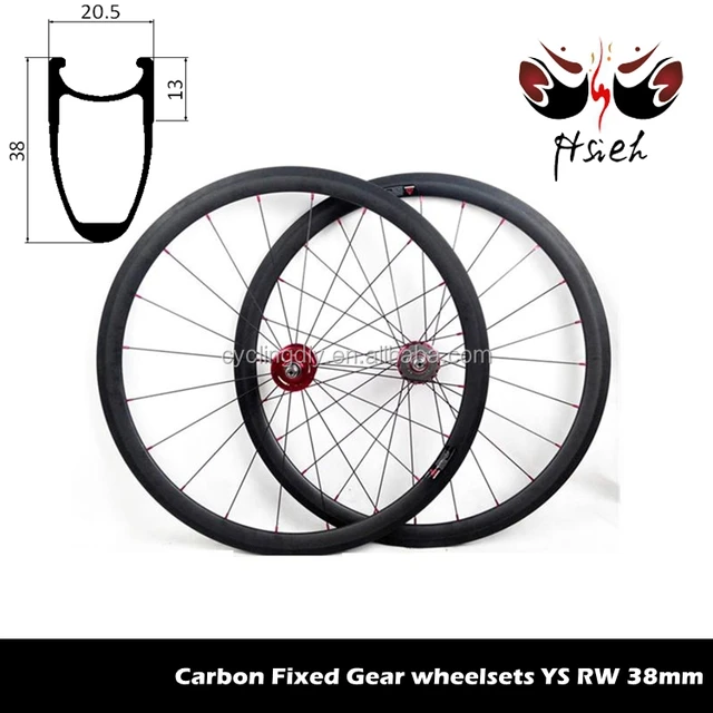 tubeless fixed gear wheelset