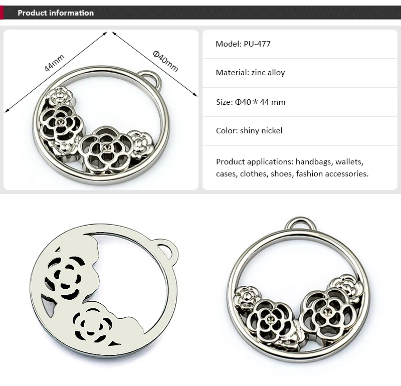 Handbag Metal Logo