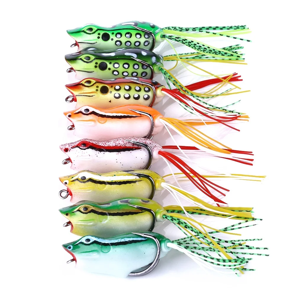 

bass lure frog fishing frog lure 5.5cm 12g fishing lure hard plastic bait, 8 available colors to choose