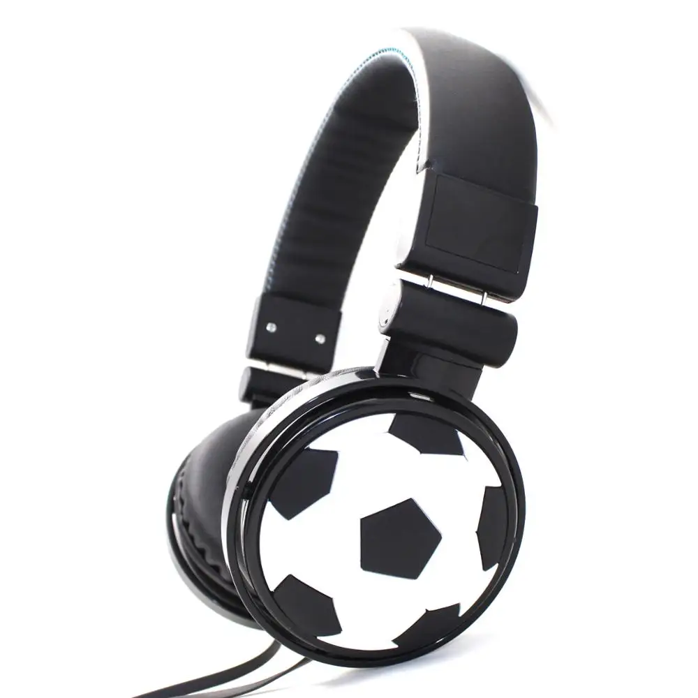 

Fashion sport wired adjustable custom soccer headphones for football