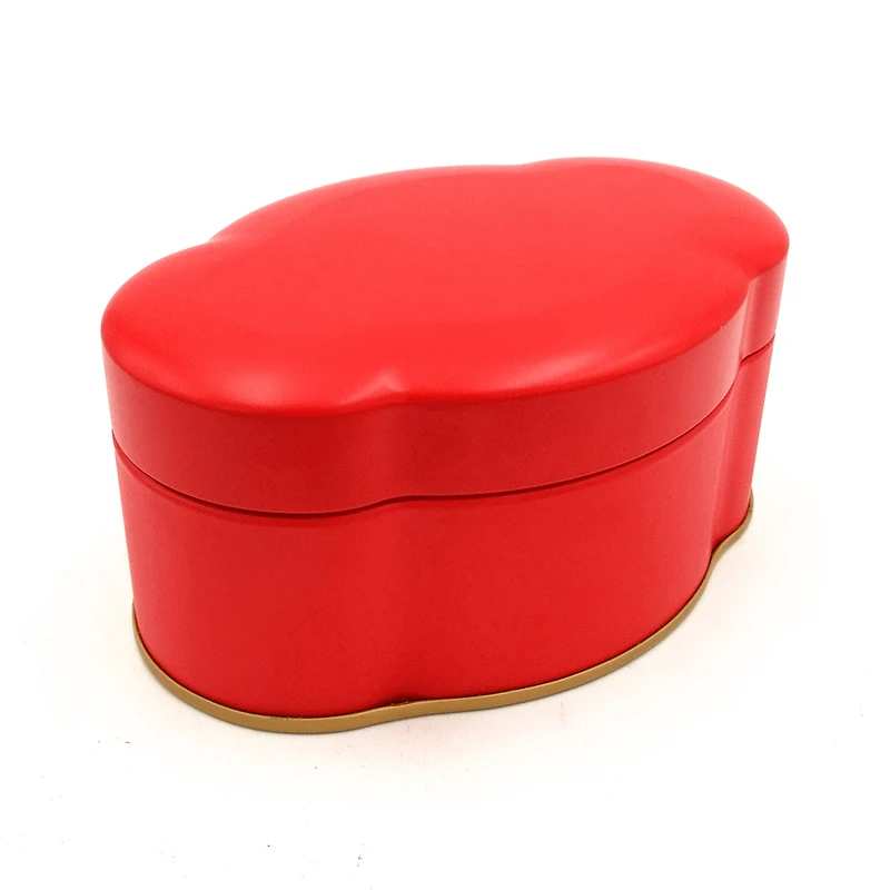 
Hot sale luxury custom print empty cloud shape metal tea tin box 