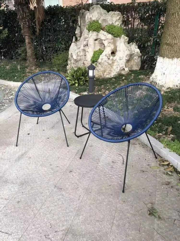 
Wholesale Indoor Outdoor Steel Wicker Patio Acapulco chair 