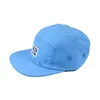 High Quality Design Flat Short Brim Plain Nylon Shallow 5 Panel Caps Hats