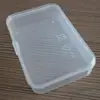 High quality clear plastic hinged-lid containers mini PP box