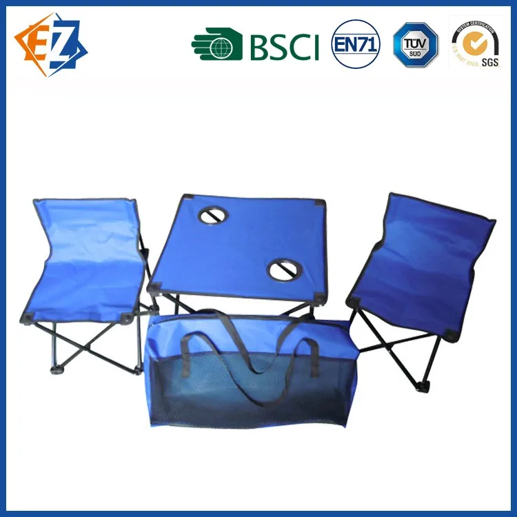 Kids Camping Chair Table Set With Cup Holder And Carry Bag Buy Kids