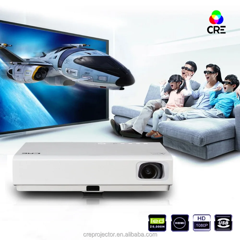 

Cre X3001 high quality dlp 3d beamer led wifi full hd 1080p tv projector manufacturer